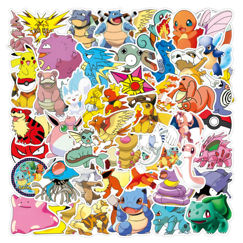 Laptop Accessories Kids - 49pcs Kawaii Cartoon Anime Stickers Decorative
