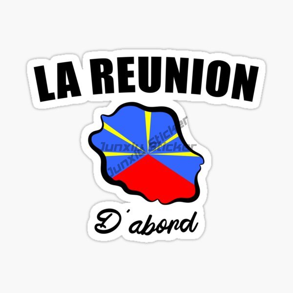 Reunion Island Flag Car Sticke - Laptop Accessories Logo 评论和价格