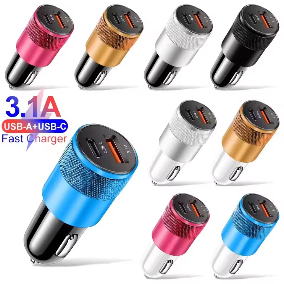 3.1A USB Car Charger Type C Fa - Usb C Power Adapter 评论和价格