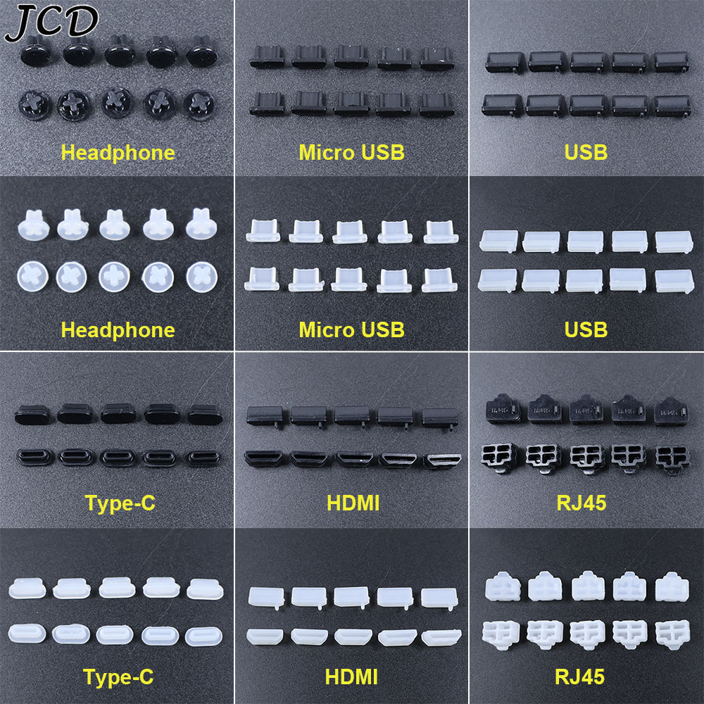 JCD 10pcs Silicone Type-C Micr - Laptop Accessories Protector 评论和价格