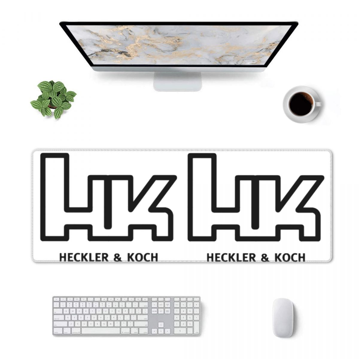 Large Mouse Pad Heckler Koch H - Laptop Accessories Logo 评论和价格