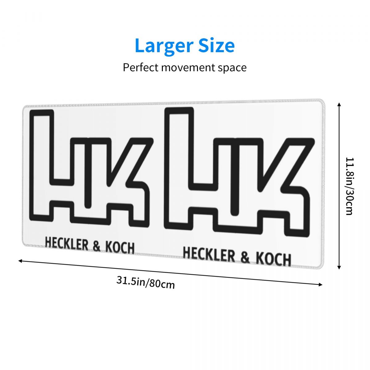 Large Mouse Pad Heckler Koch H - Laptop Accessories Logo 评论和价格