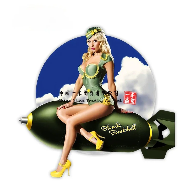 Car Stickers Pin Up Girl Vinta - Laptop Accessories Logo 评论和价格