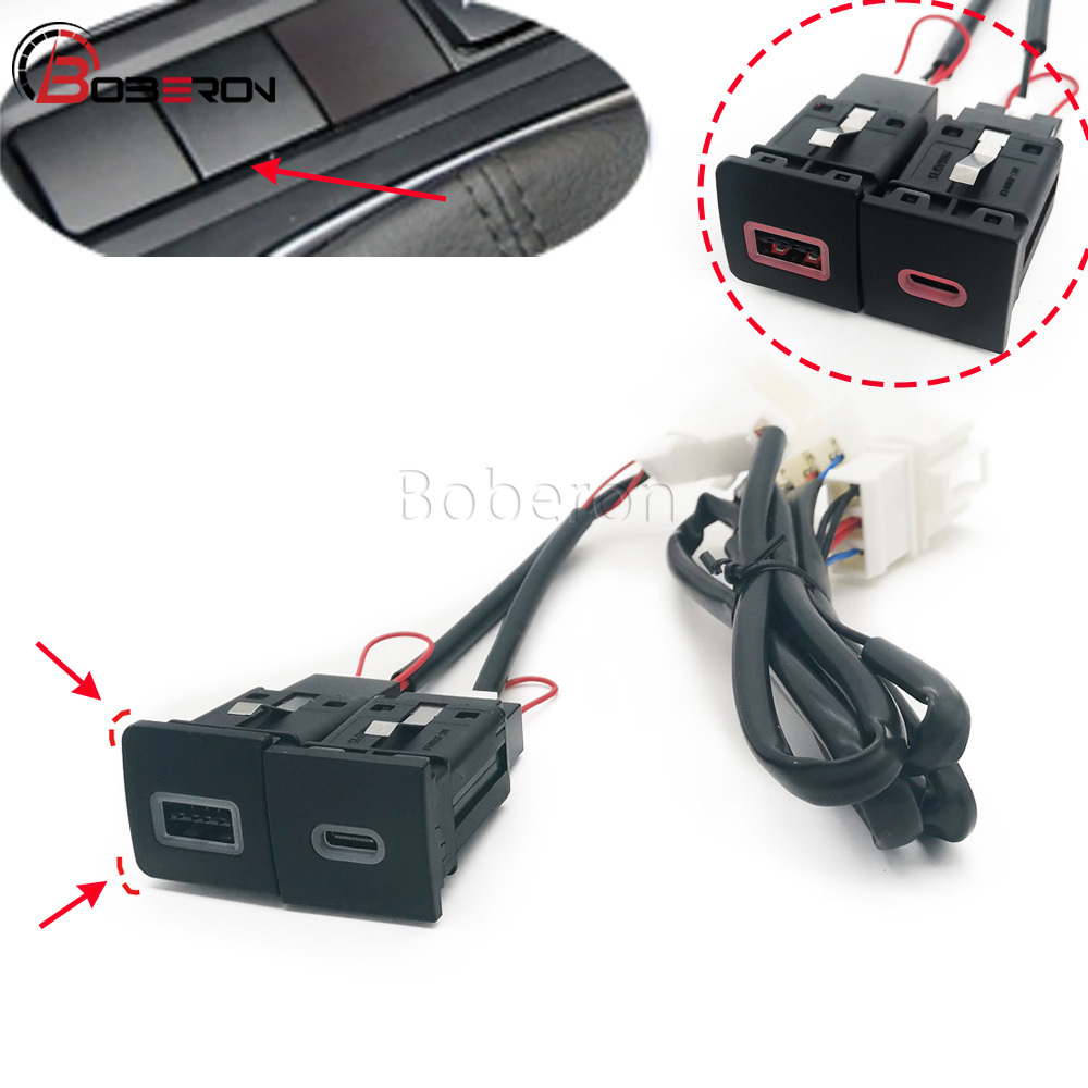 Red LED Quick Car Charger Sock - Usb C Power Adapter 评论和价格