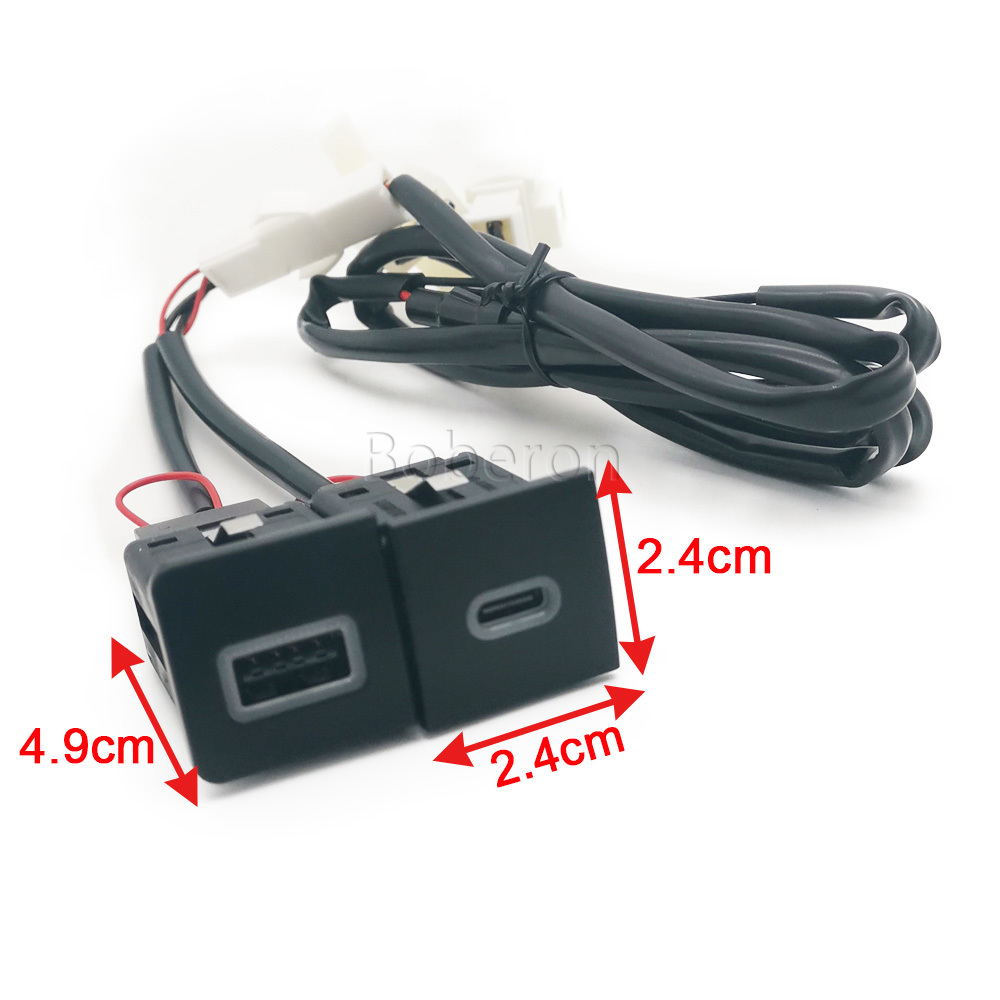 Red LED Quick Car Charger Sock - Usb C Power Adapter 评论和价格