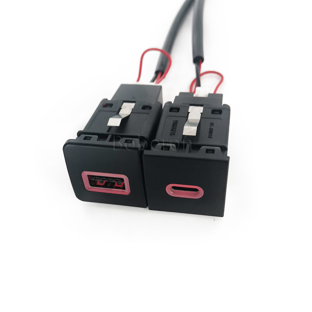 Red LED Quick Car Charger Sock - Usb C Power Adapter 评论和价格