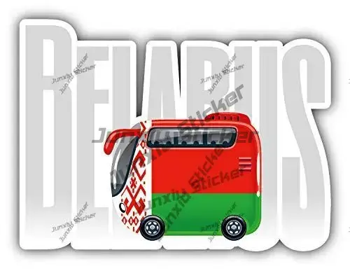 Belarus Travel Bus Flag Label  - Laptop Accessories Logo 评论和价格