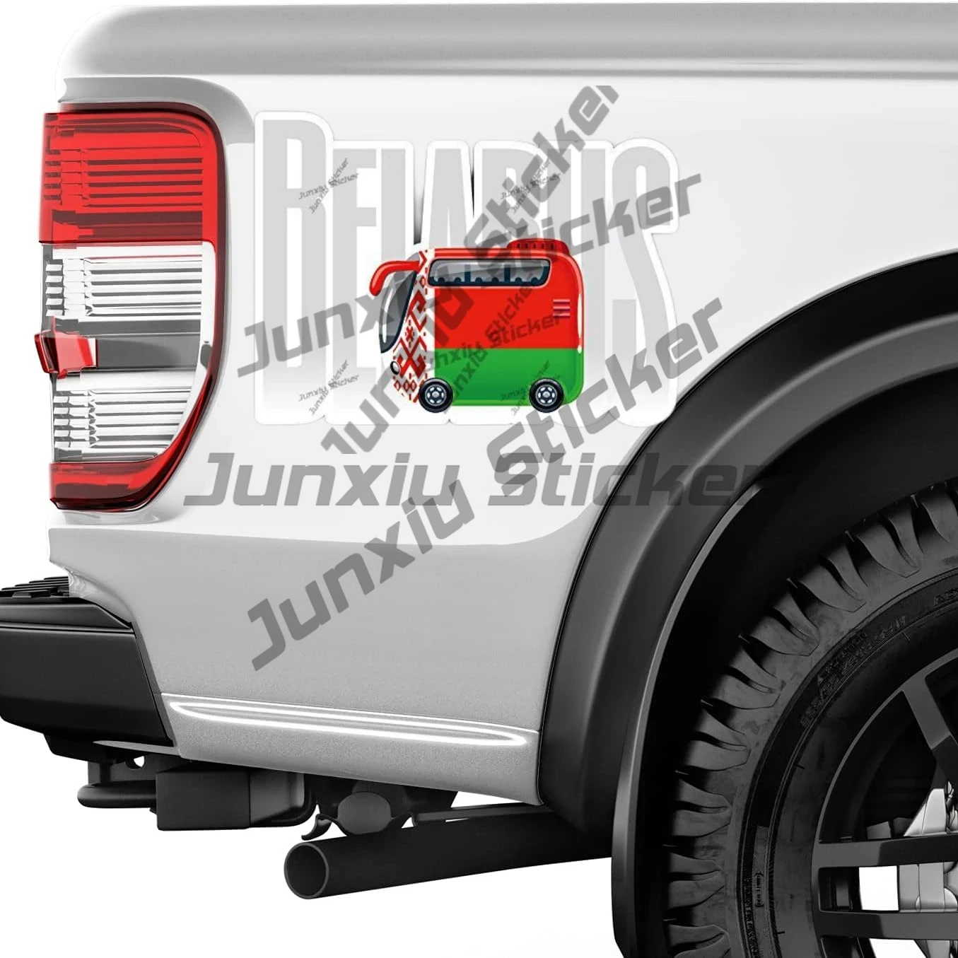 Belarus Travel Bus Flag Label  - Laptop Accessories Logo 评论和价格