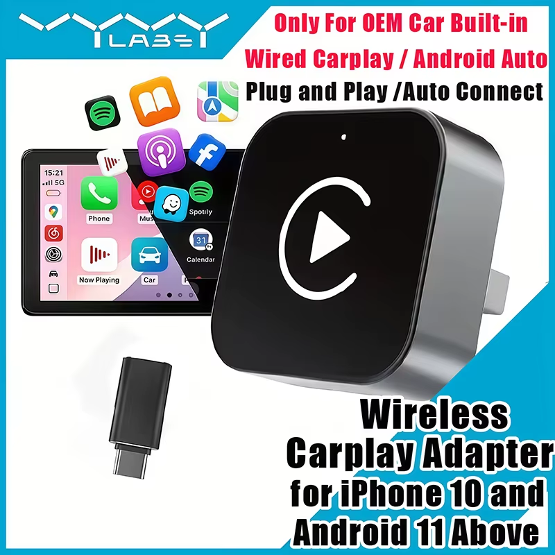 2-in-1 Wireless CarPlay Adapte - Usb C Power Adapter 评论和价格