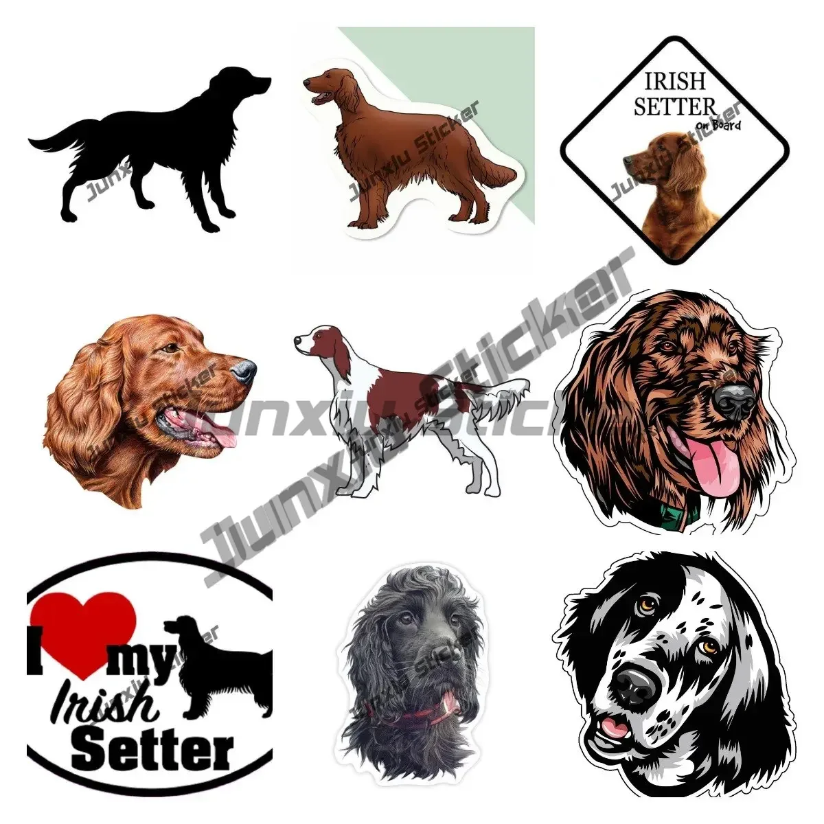 Irish Setter Vinyl Decal I Lov - Laptop Accessories Logo 评论和价格