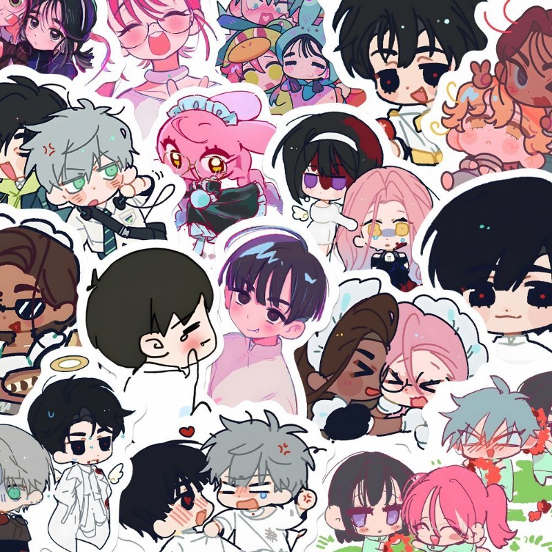 80Pcs/set Cartoon Anime Alien  - Laptop Accessories Kids 评论和价格