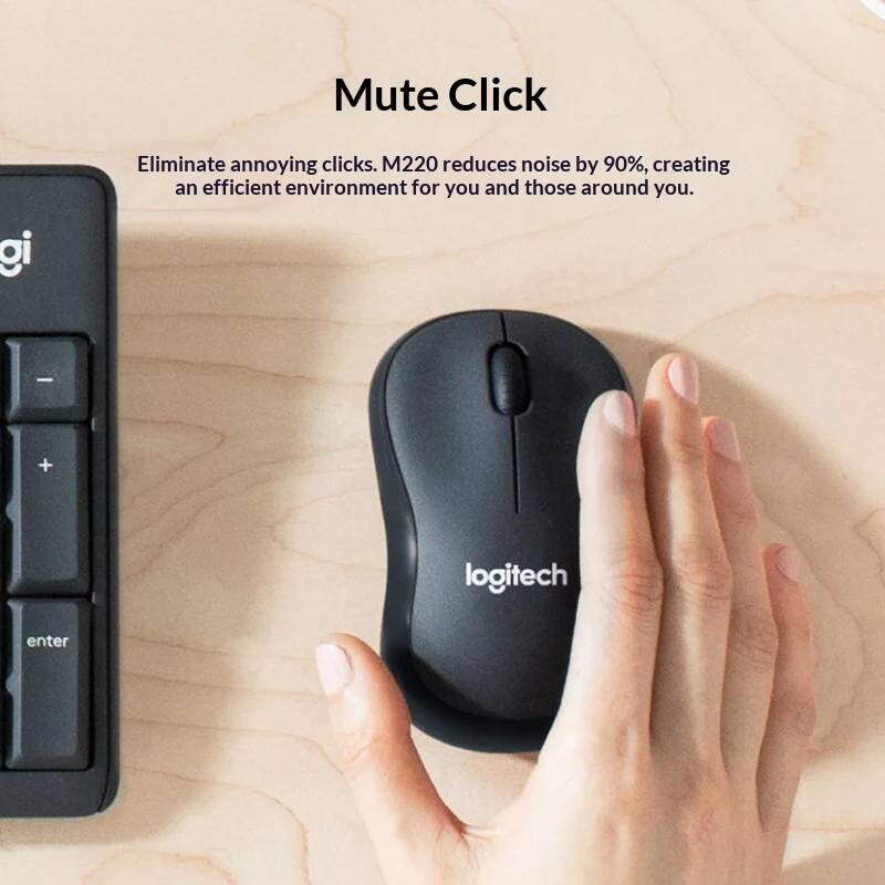 Logitech M220 Wireless Silent  - Laptop Accessories Officeworks 评论和价格