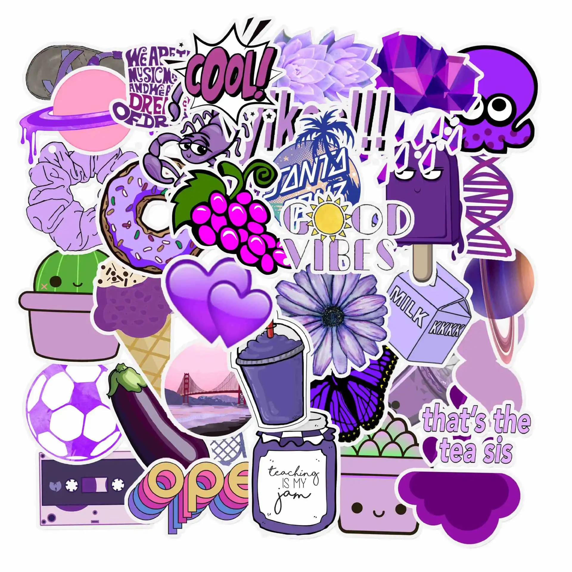 50PCS/Pack Cute Cartoon VSCO G - Laptop Accessories Kids 评论和价格